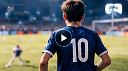 Ripresa di una partita di calcio giovanile